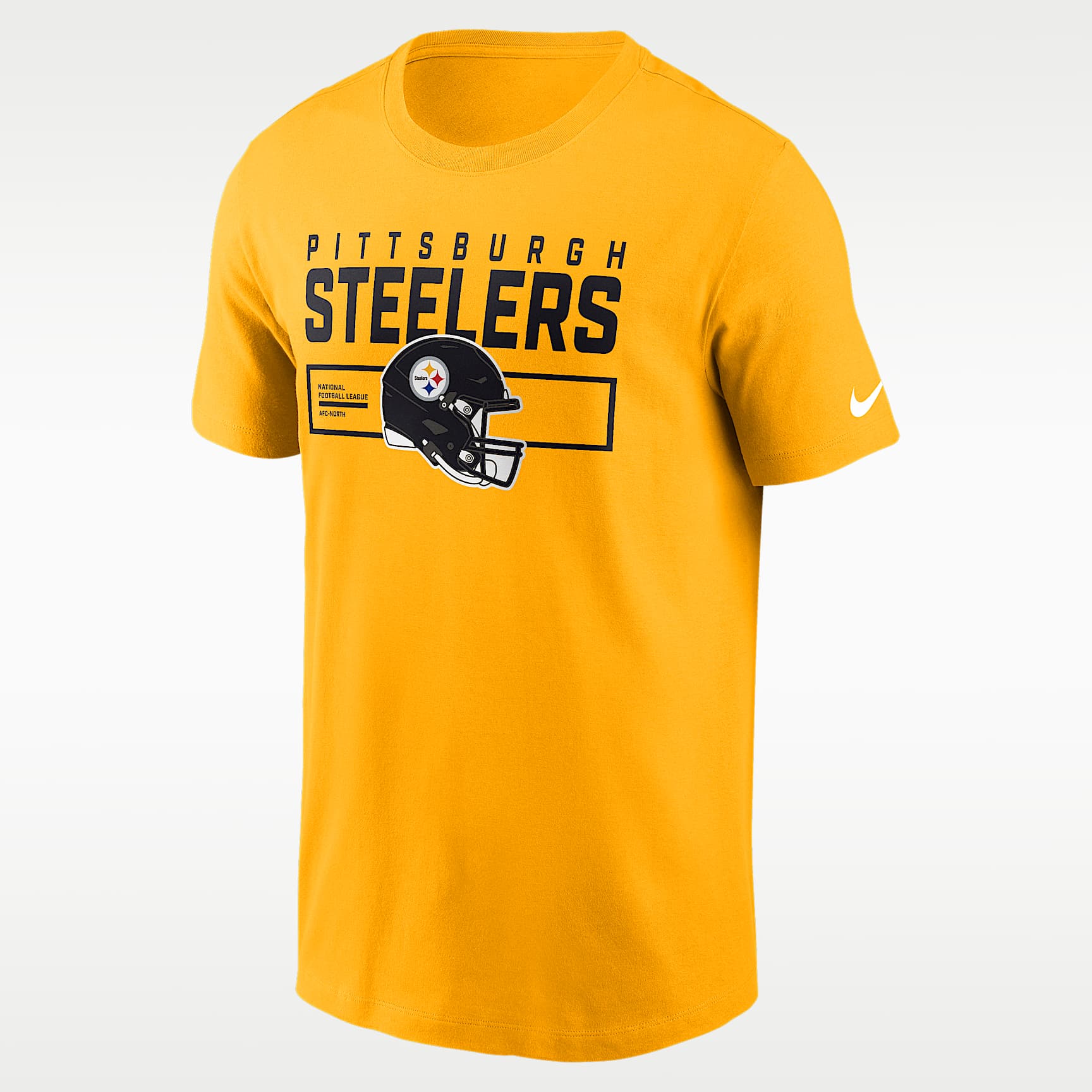 Pittsburgh Steelers Helmet Essential Men's Nike NFL T-Shirt. Nike.com
